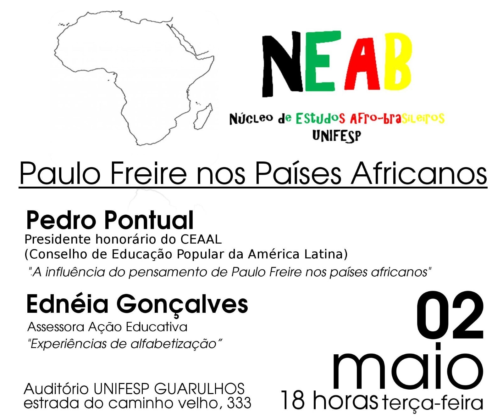 Palestra Paulo Freire nos Países Africanos